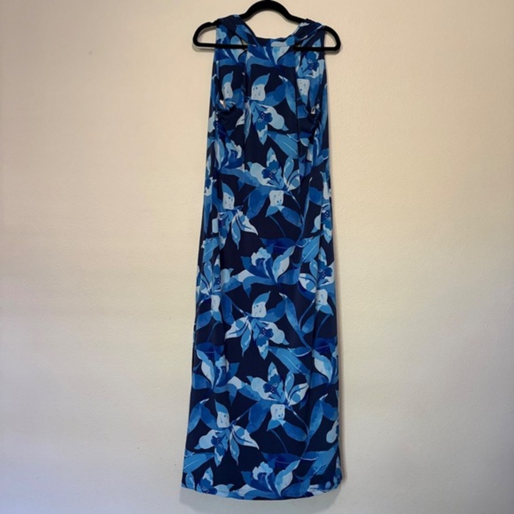 NWT Tommy Bahama Dress Sandy Seasides Bright Floral Sleeveless Large Maxi Beach - Picture 4 of 12
